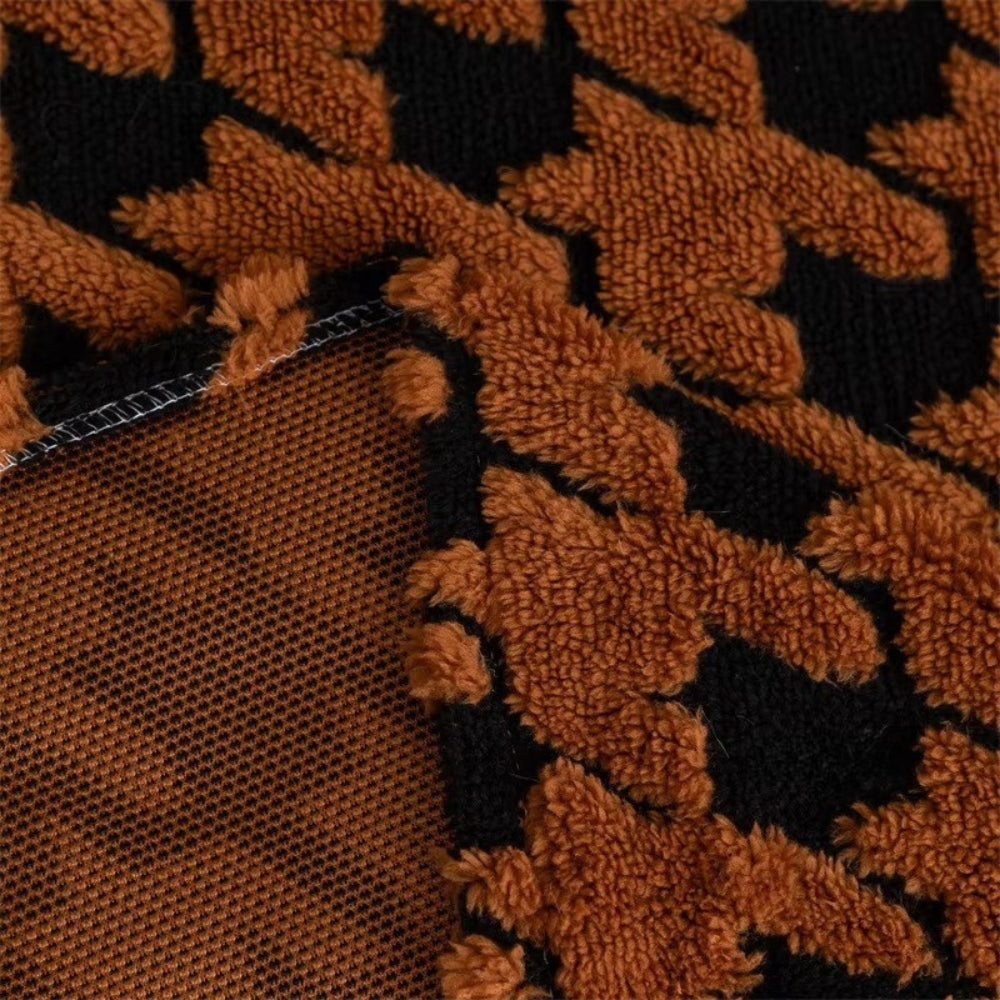 Cavalli Houndstooth Plush Sofa Cover