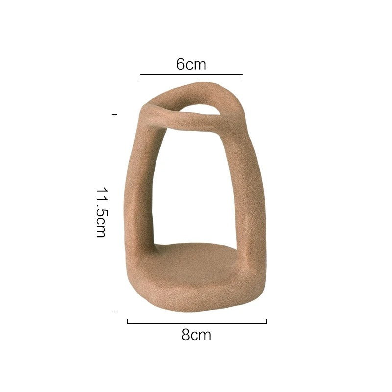 Ceramic holder – Premium material – Minimalist Nordic design – Versatile storage for bathroom or office – 3.1 x 3.1 x 4.5 in