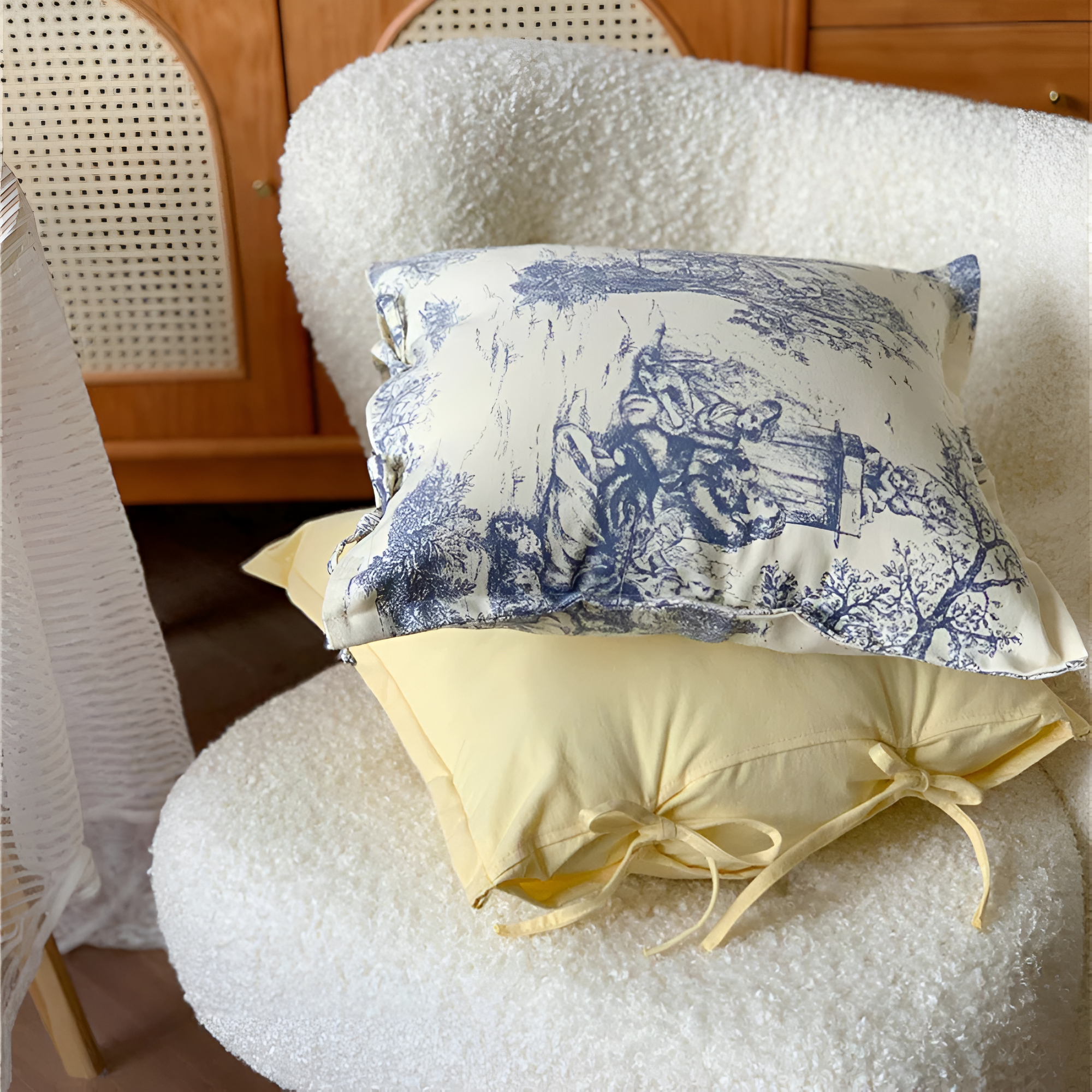 Chateau Vintage Print Cushion Cover