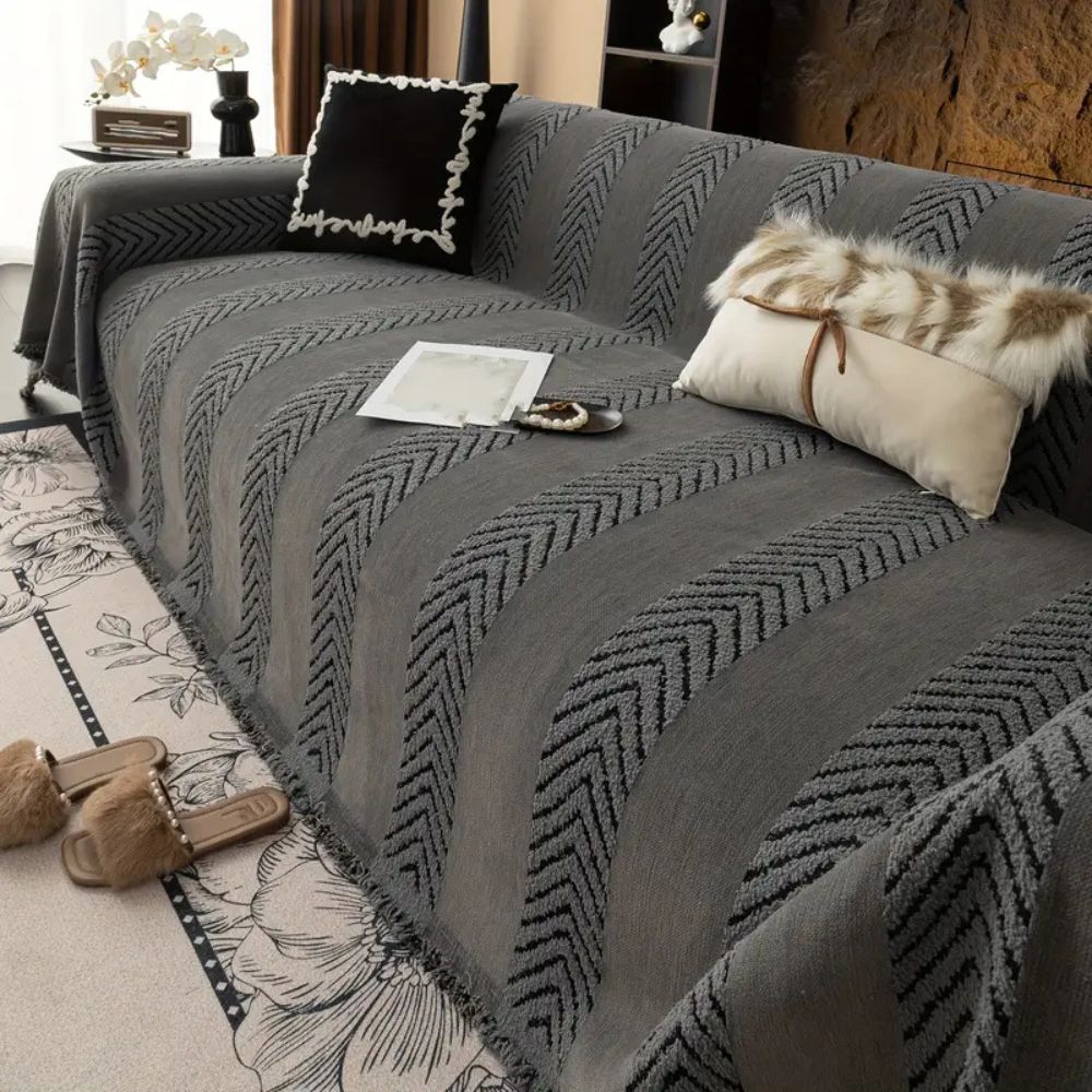 Chevron Echo Line Sofa Cover