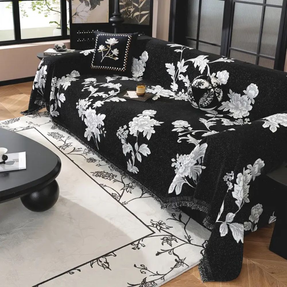 Classic Fleur Jacquard Sofa Cover