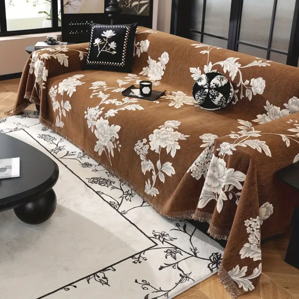 Classic Fleur Jacquard Sofa Cover