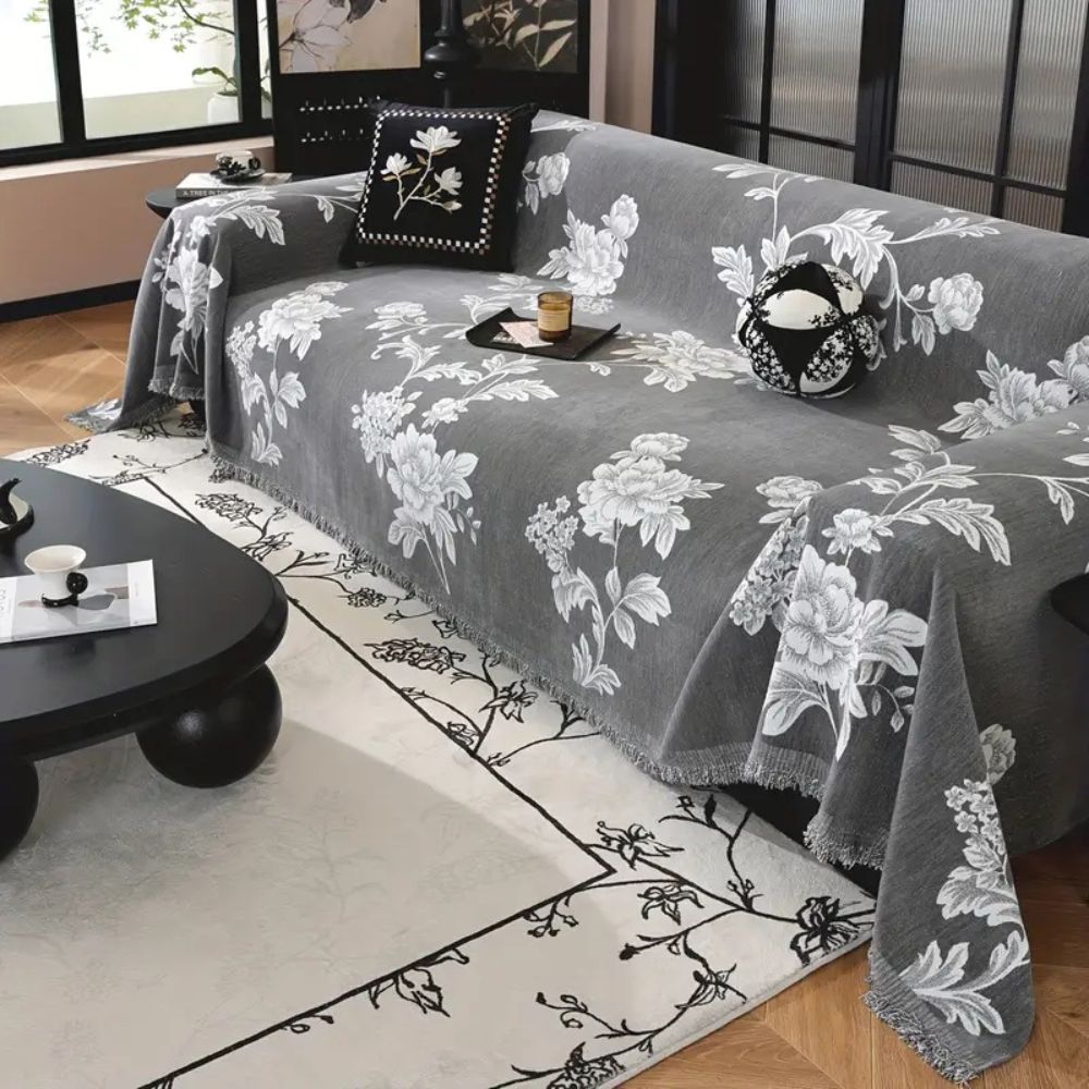 Classic Fleur Jacquard Sofa Cover