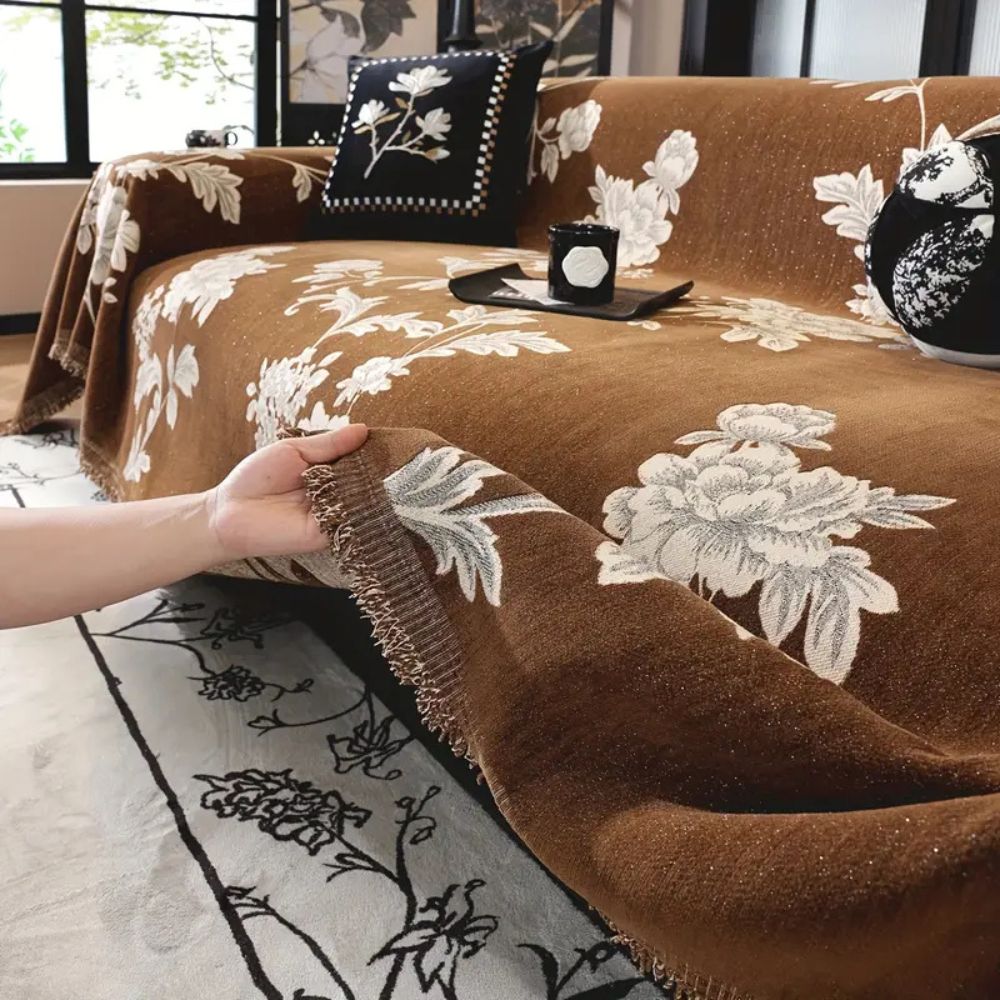 Classic Fleur Jacquard Sofa Cover