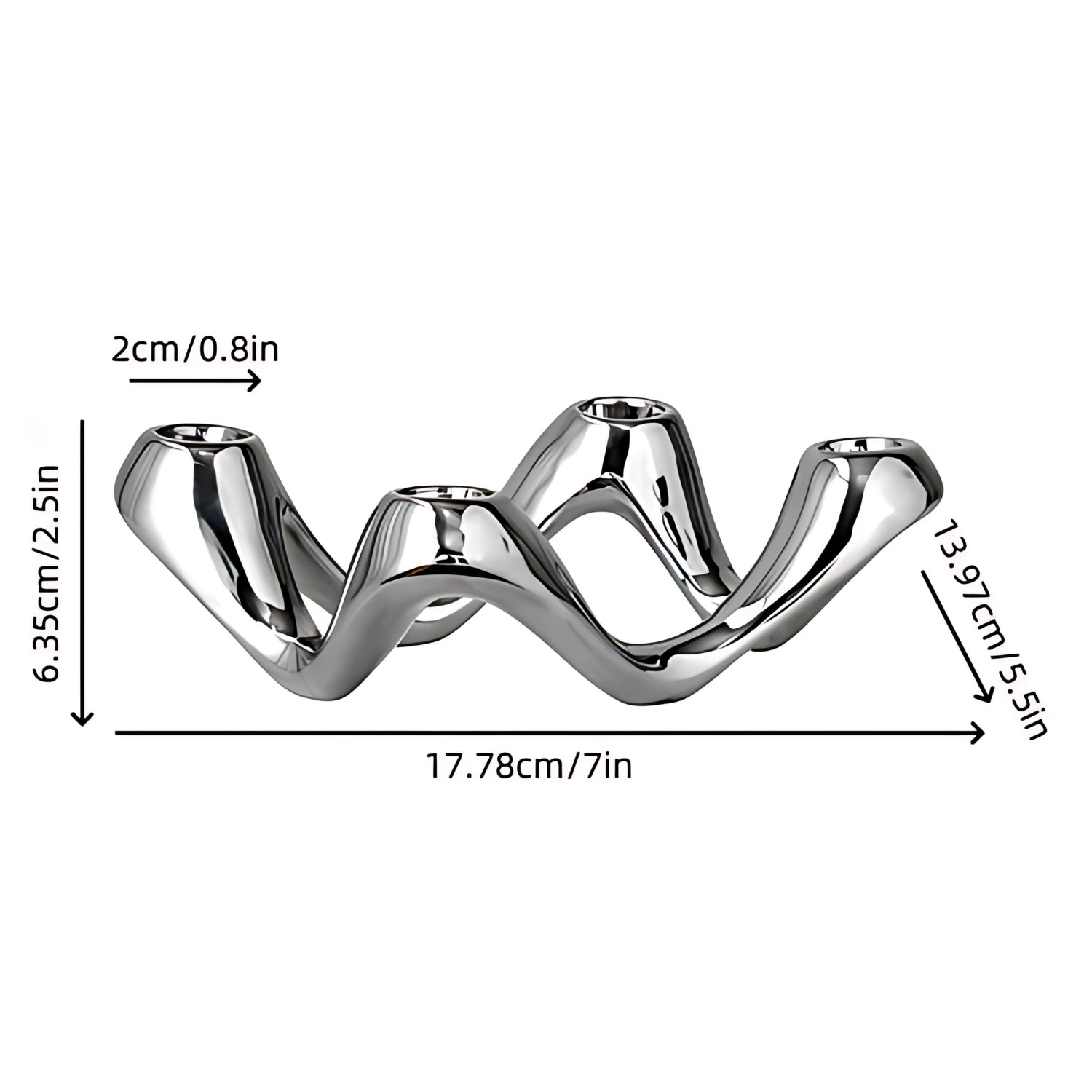 Cosmic Ripple Candle Holder
