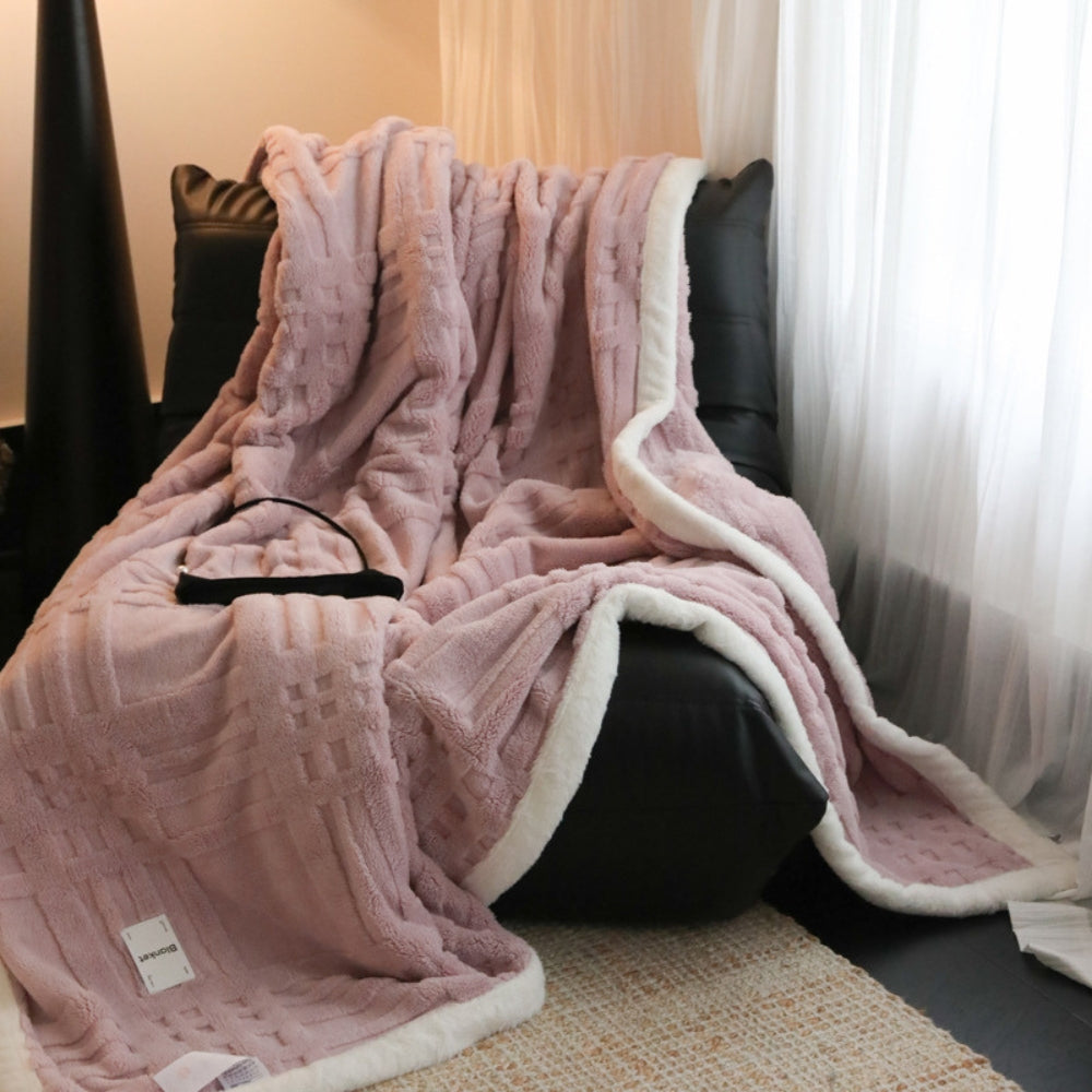 Cosmo Fluffy Winter Three-Dimensional Warm Blanket