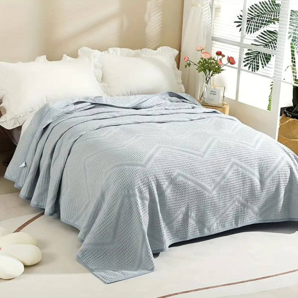 Cotton Nest Waffle Summer Blanket