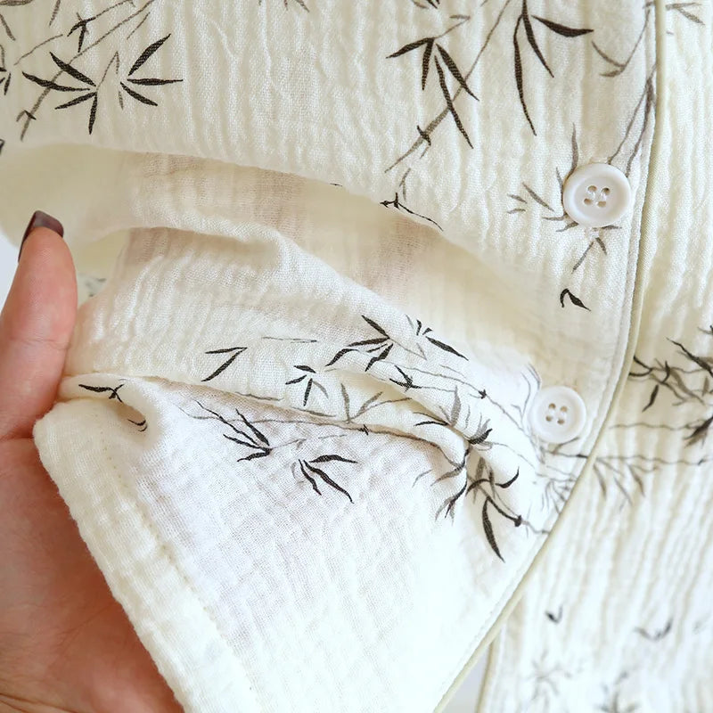 Cotton Couples Pajamas Set - Matching PJs for Couples, Breathable Short Sleeve and Shorts for Home Comfort