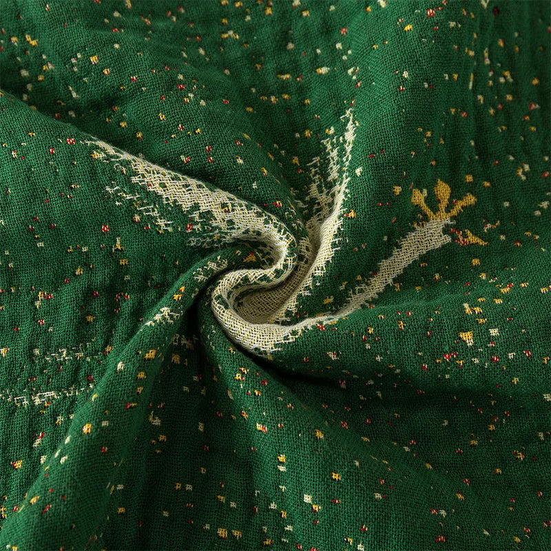 Cotton blanket – Soft muslin – Natural finish – Lightweight summer throw for double beds