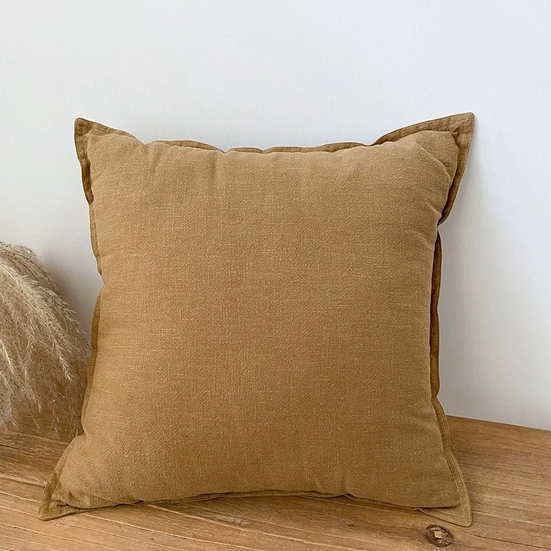 Cushion covers – Premium ramie cotton – Soft and durable – Indoor and outdoor use – Solid colors available