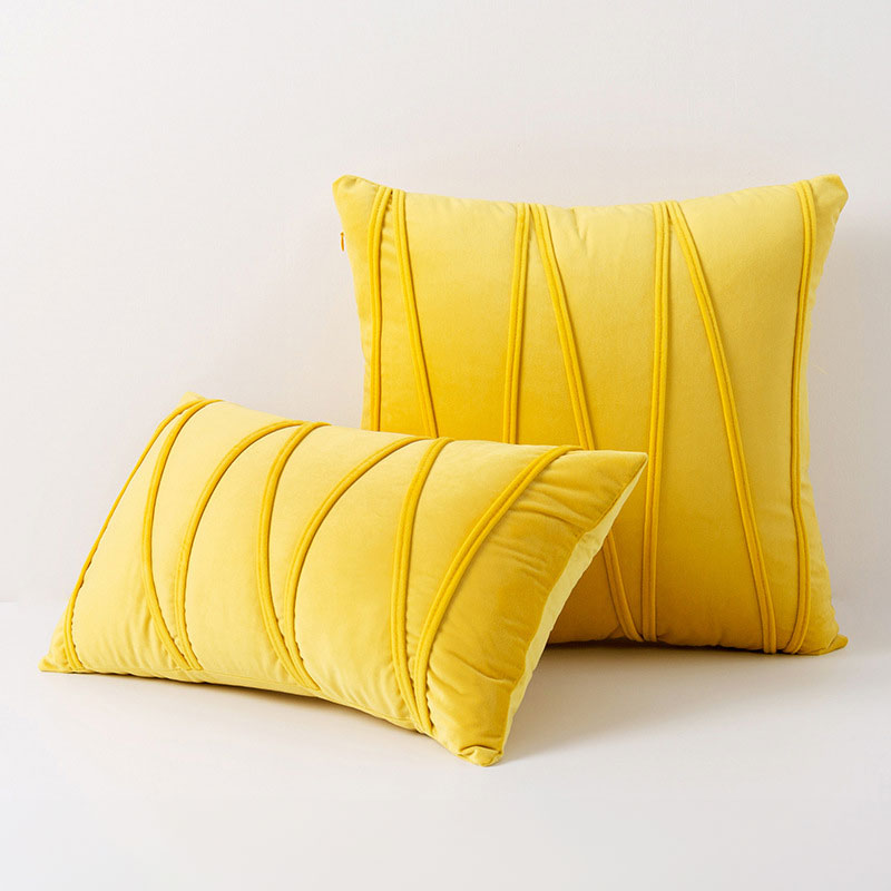 Decorative cushions – Velvet soft cover – Elegant design – Perfect for living room or bedroom