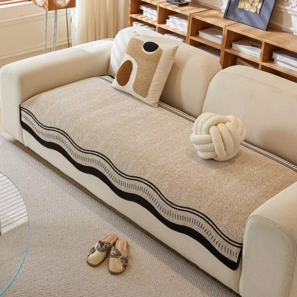 Modern Wave Anti-Slip Sofa Cover