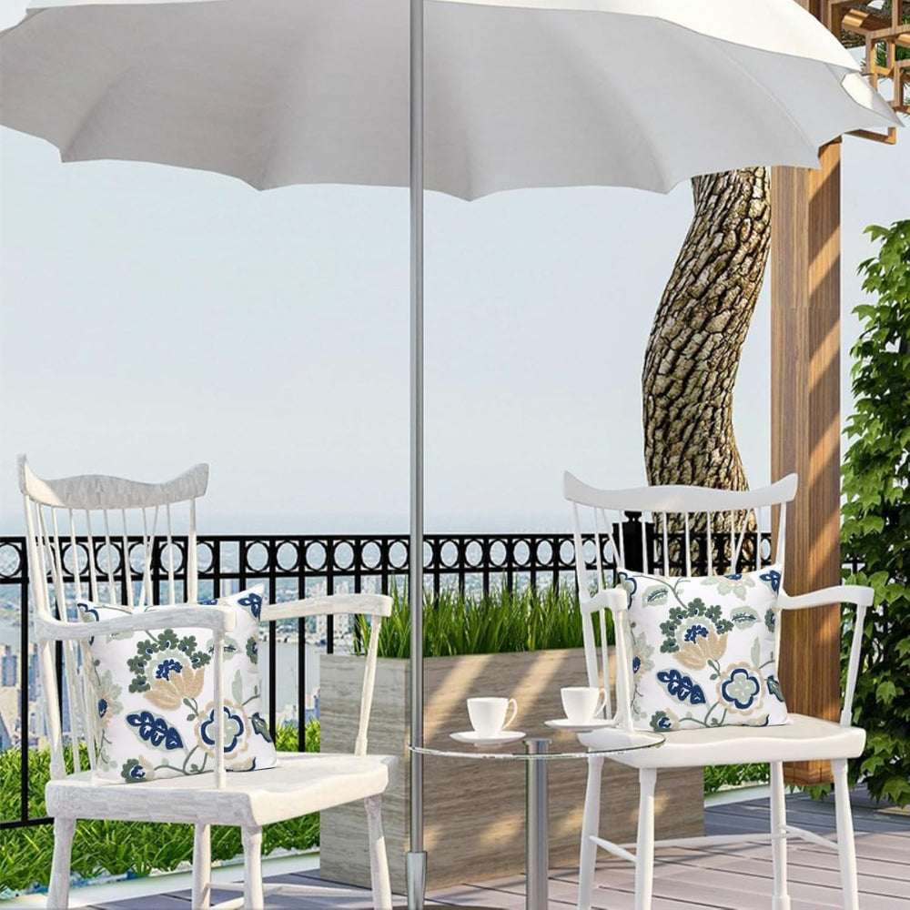 Denza Farmhouse Floral Tufted Cushion Cover