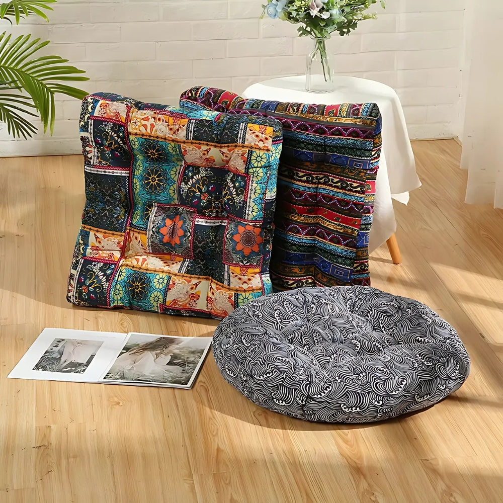 Bohemian Square Cushion Seat Pad