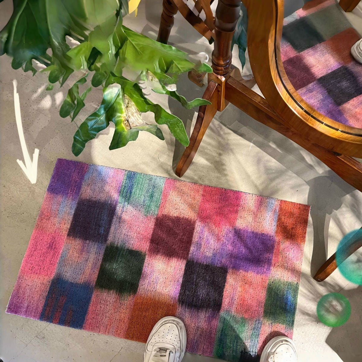 Door mat – Durable PVC – Stylish lattice design – Non-slip entry rug