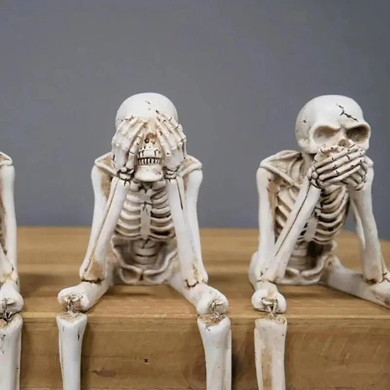BoneLore® Skeleton Trio Fireplace Decoration