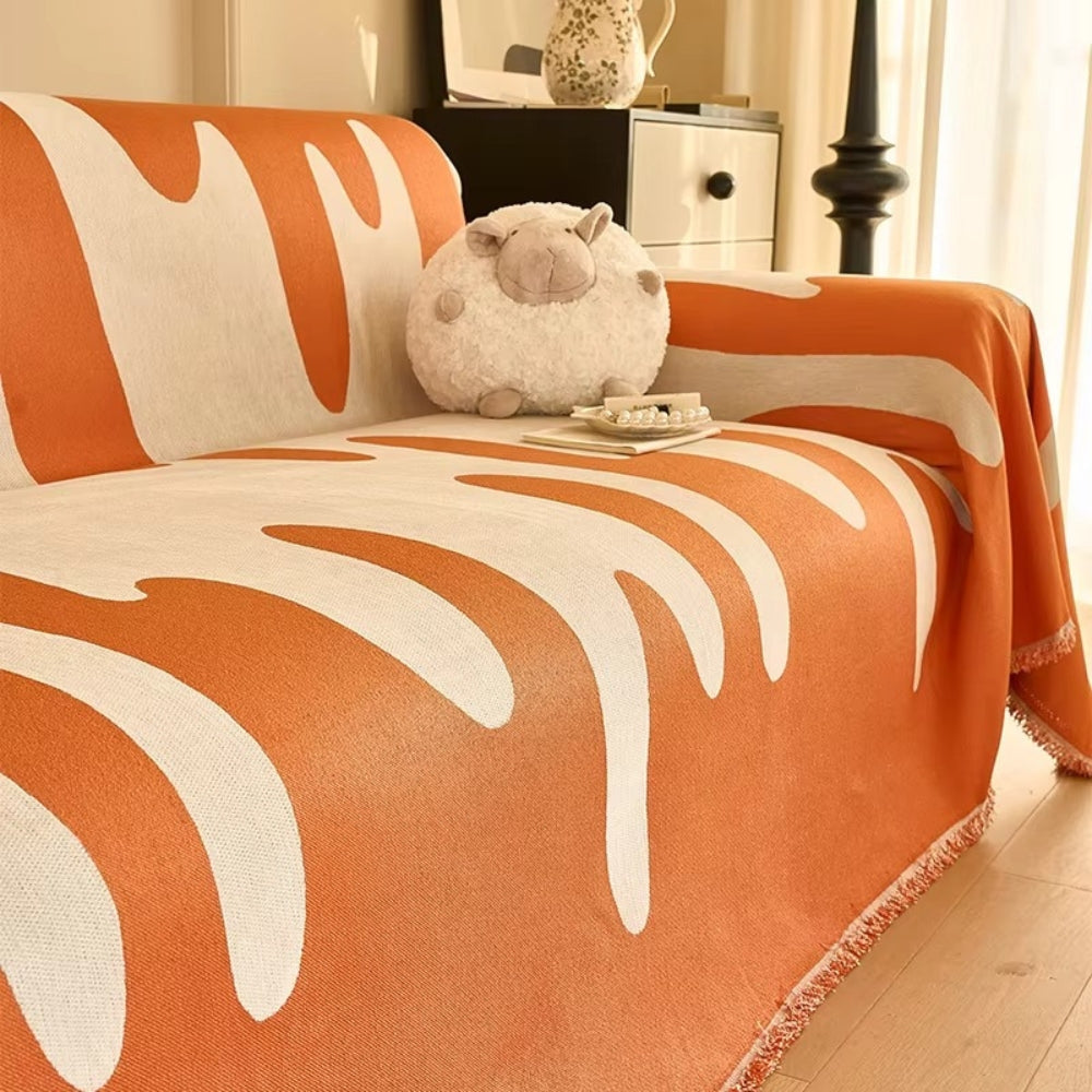 Dripping Color Chenille Sofa Cover