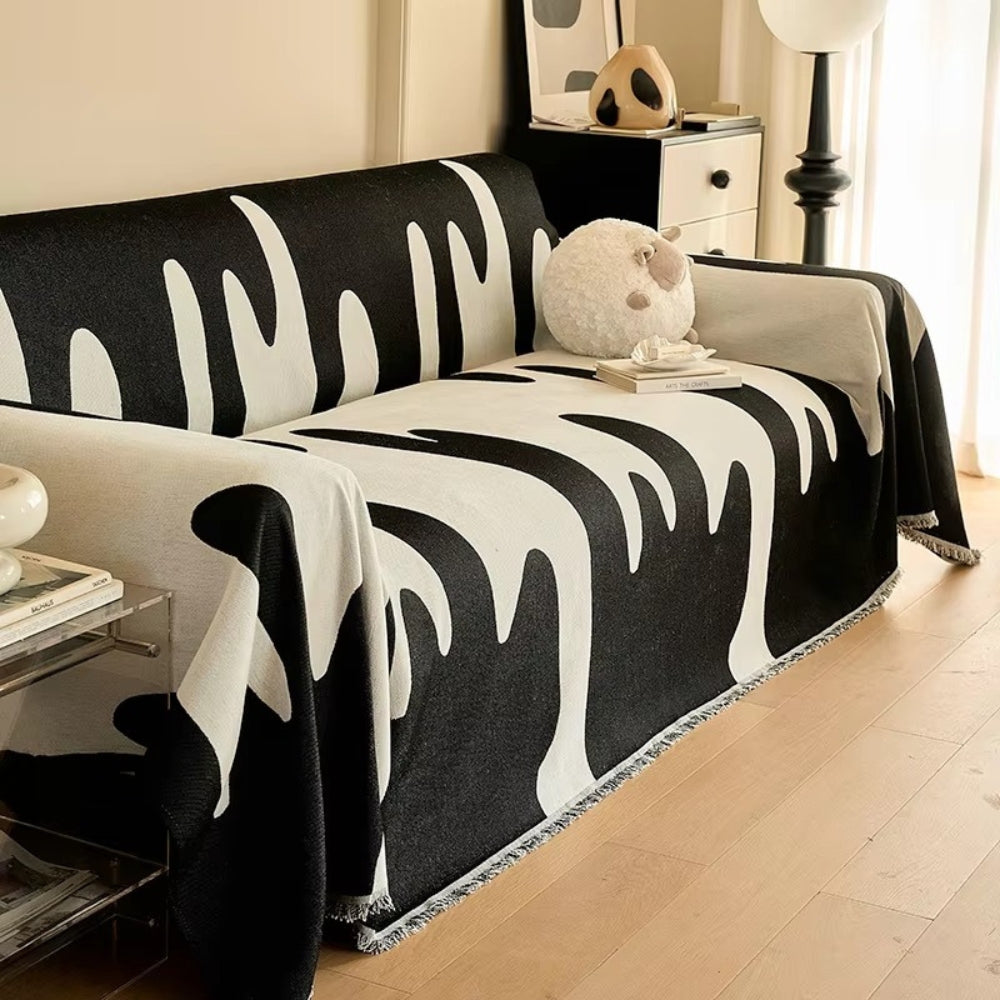 Dripping Color Chenille Sofa Cover