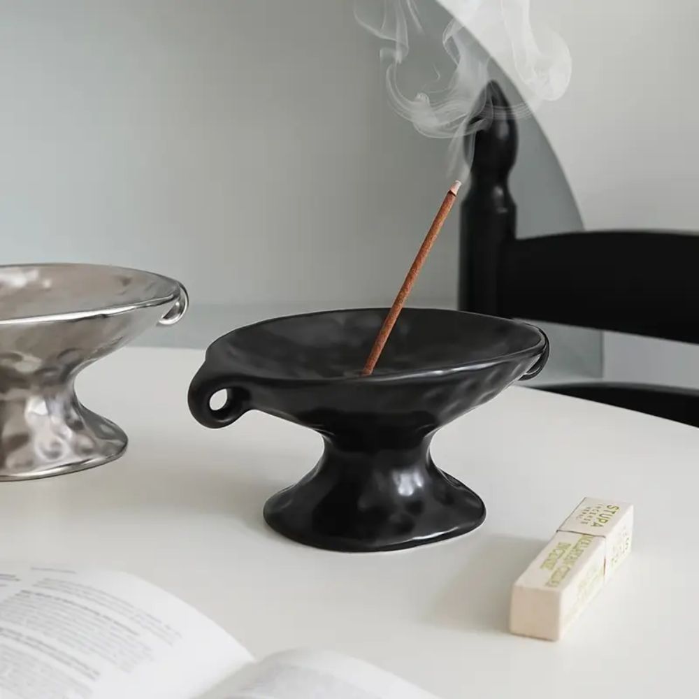 Dual-Ear Ceramic Oval Organiser