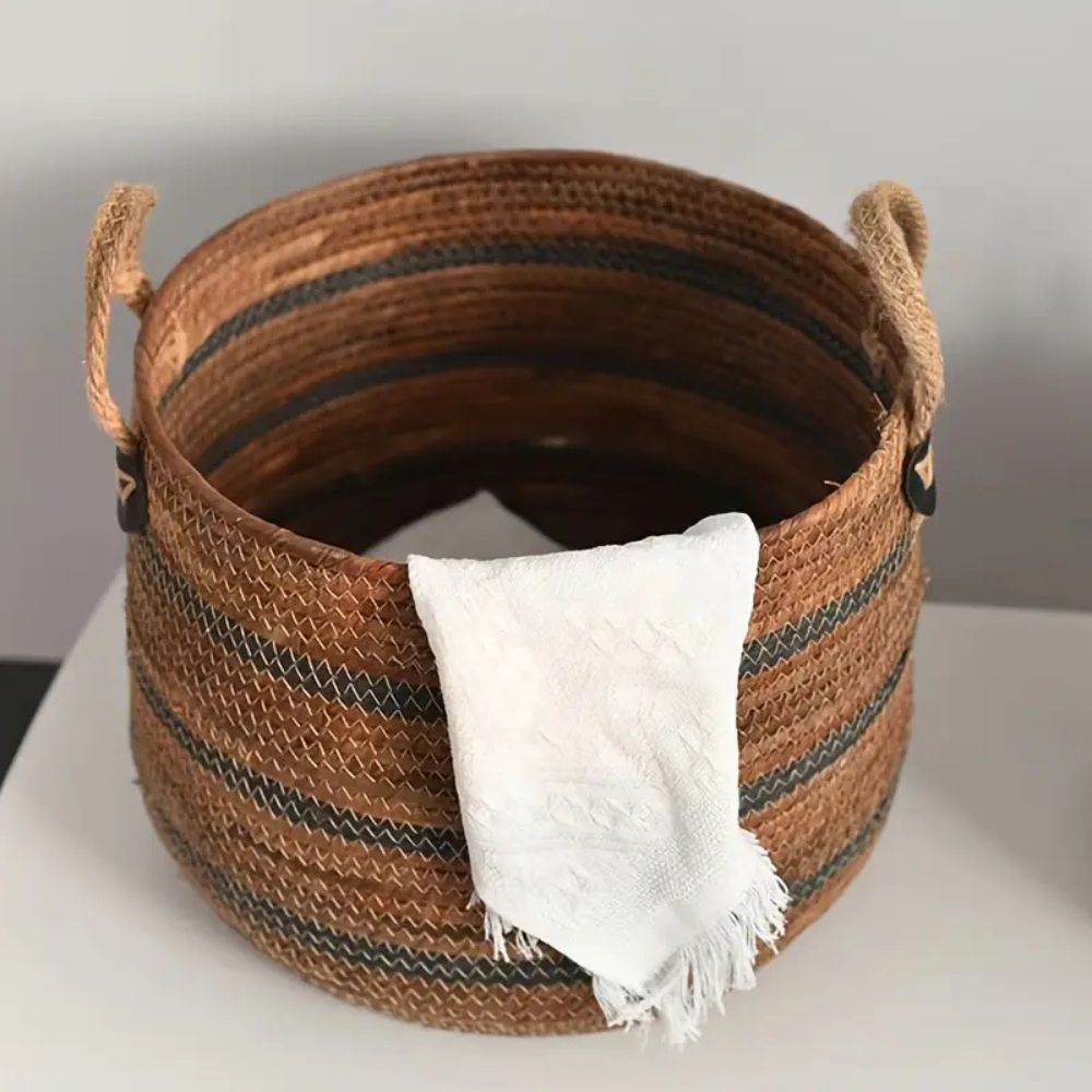 Eco Straw Woven Storage Basket