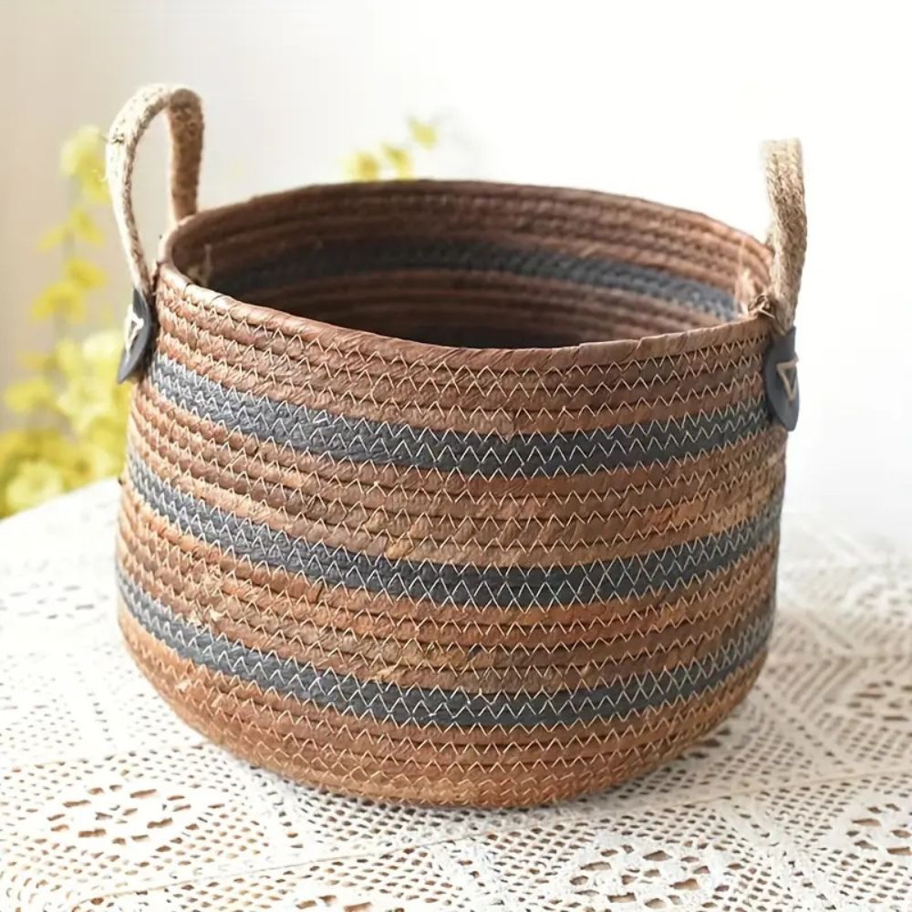 Eco Straw Woven Storage Basket