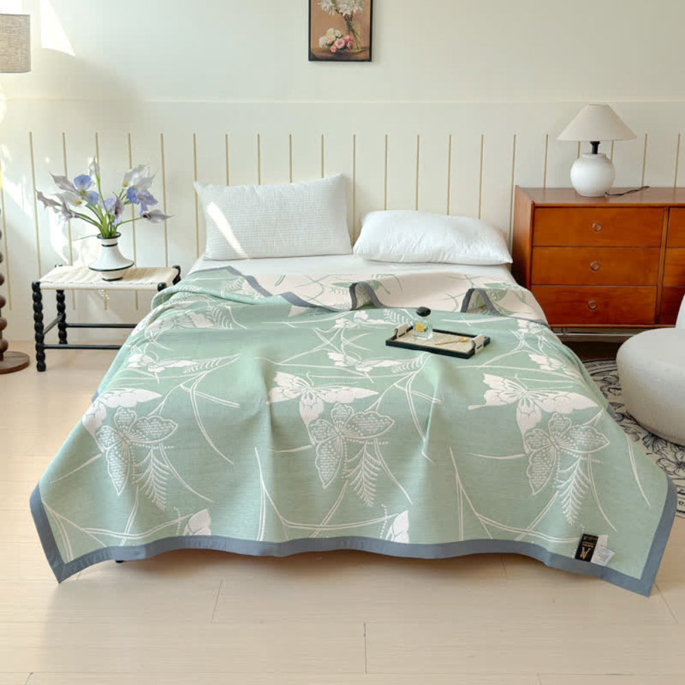 Elowen Butterfly Cotton Gauze Blanket