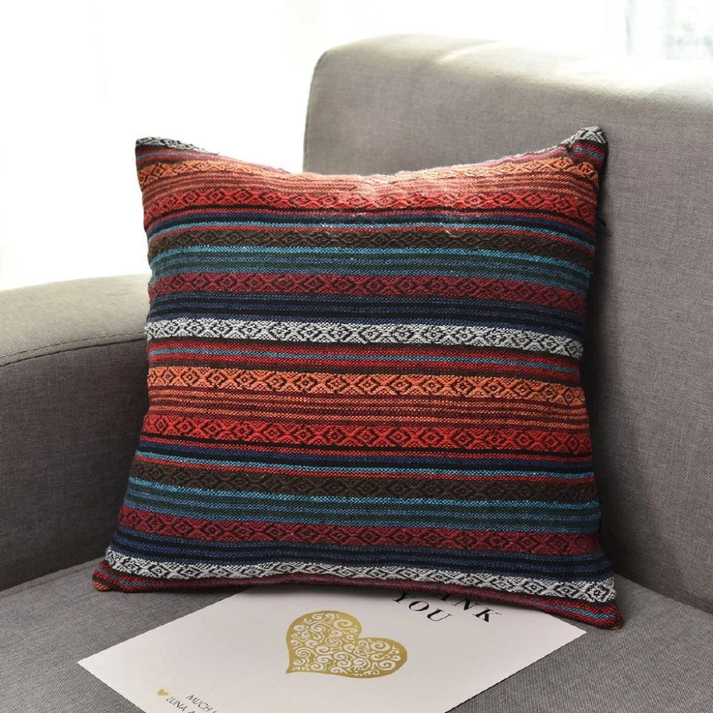 Ethnic Bohemian Geometric Cushion Cover