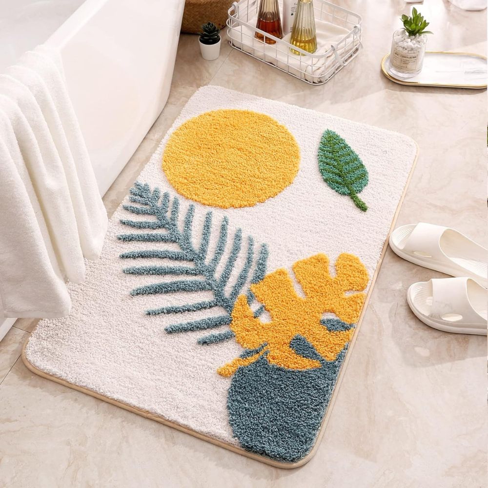 Floral Non-Slip Bathmat
