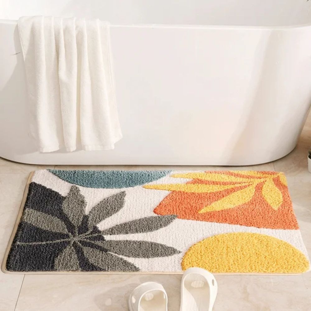 Floral Non-Slip Bathmat