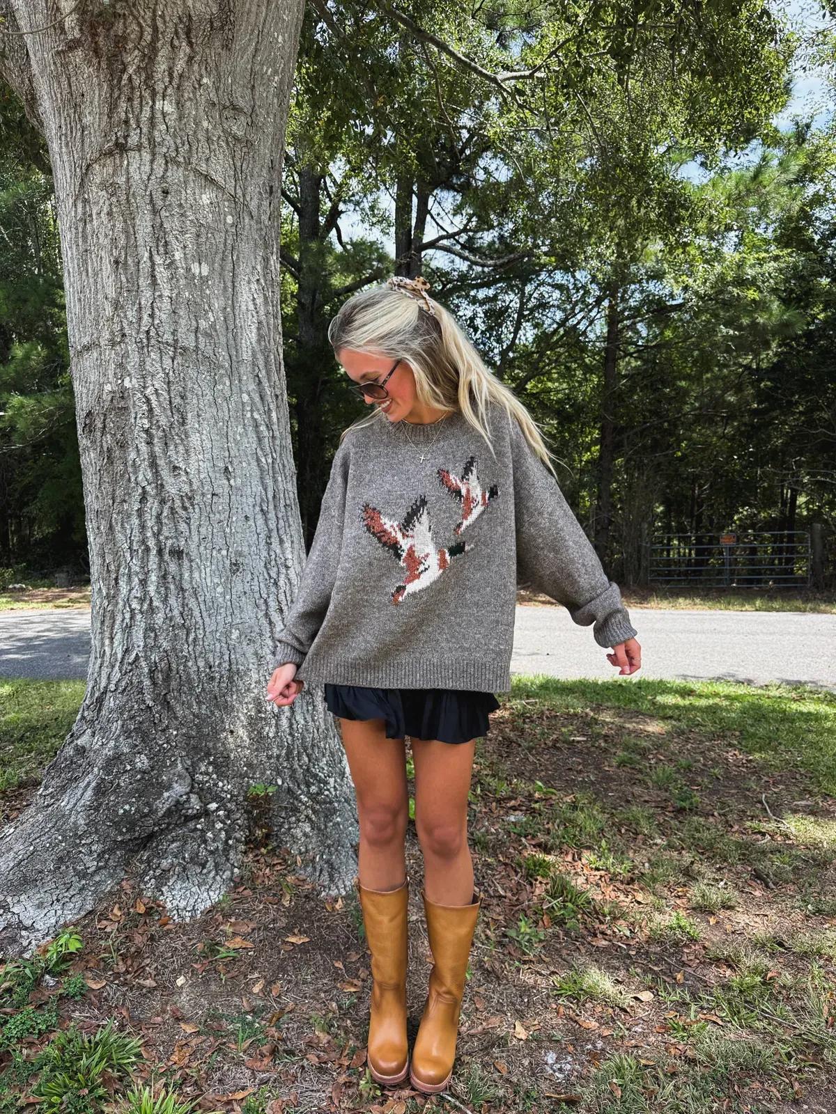 Flying Duck Knit Sweater