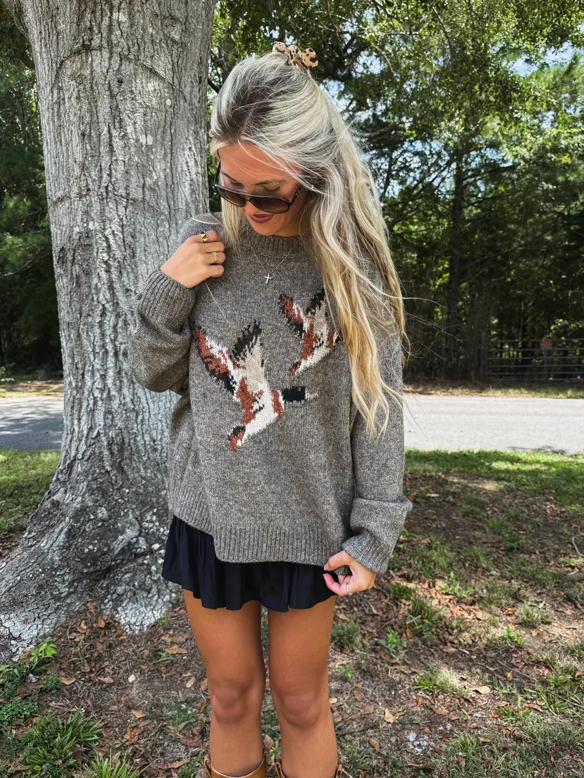 Flying Duck Knit Sweater