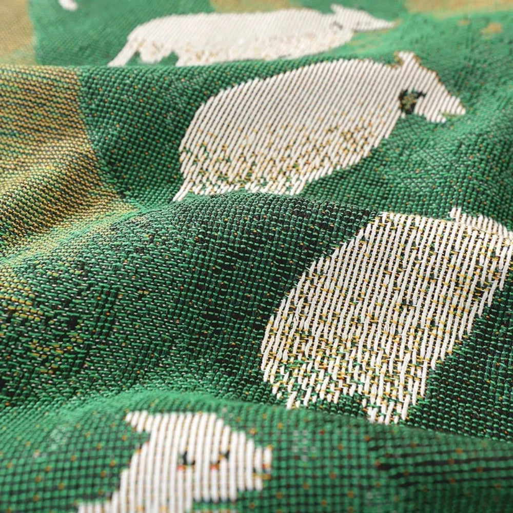 Frida Sheep Woven Throw Blanket