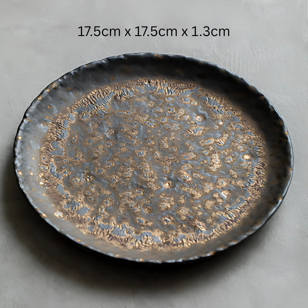 Hammer-Divot Inspired Industrial Plate Set