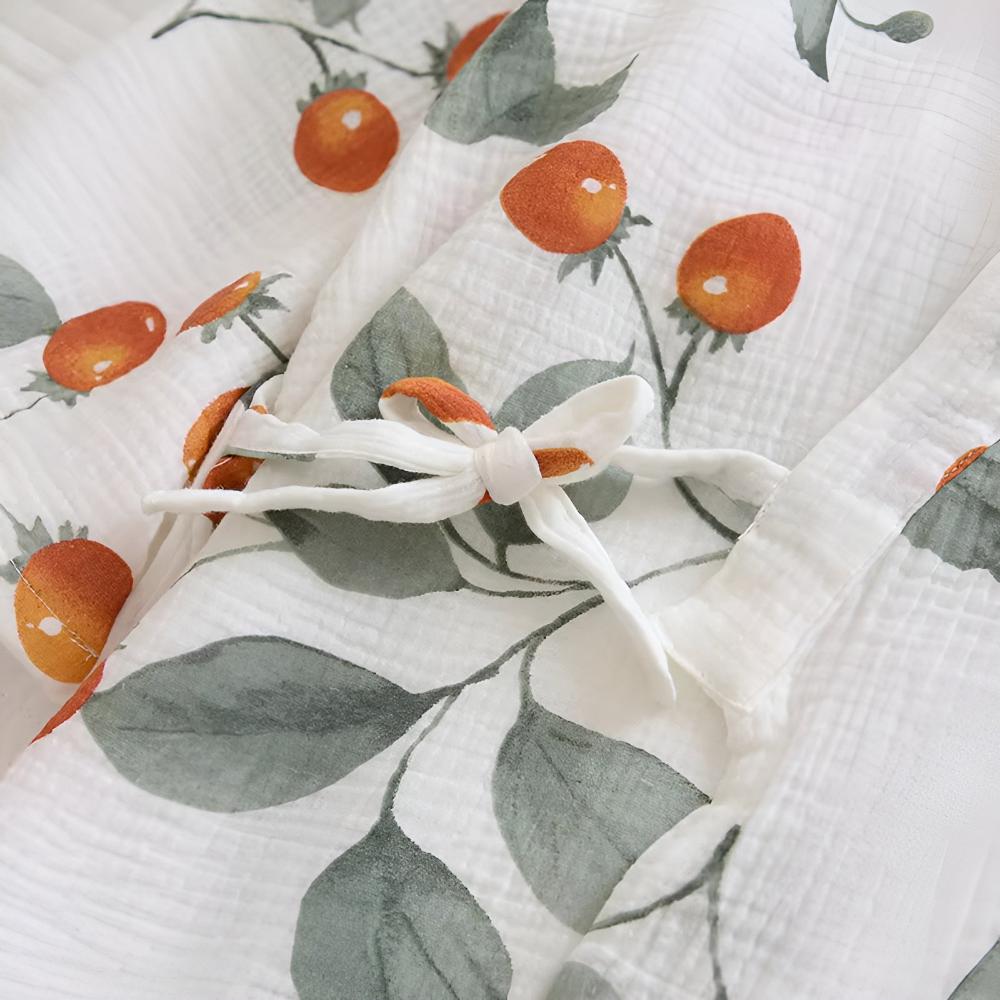 Garden Tomato Kimono Robe