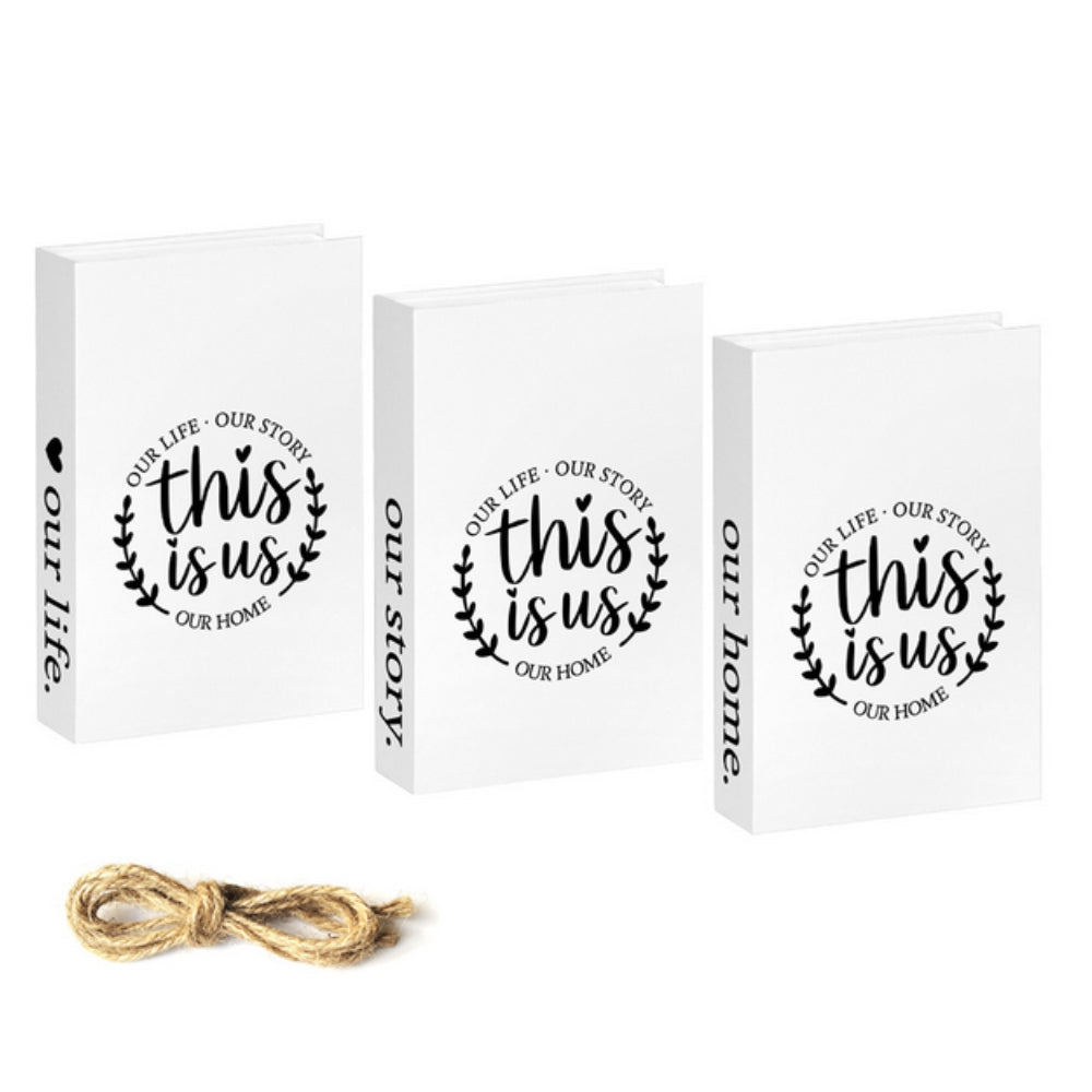 Inspiré Rustic Book Stack Home Shelf Decor