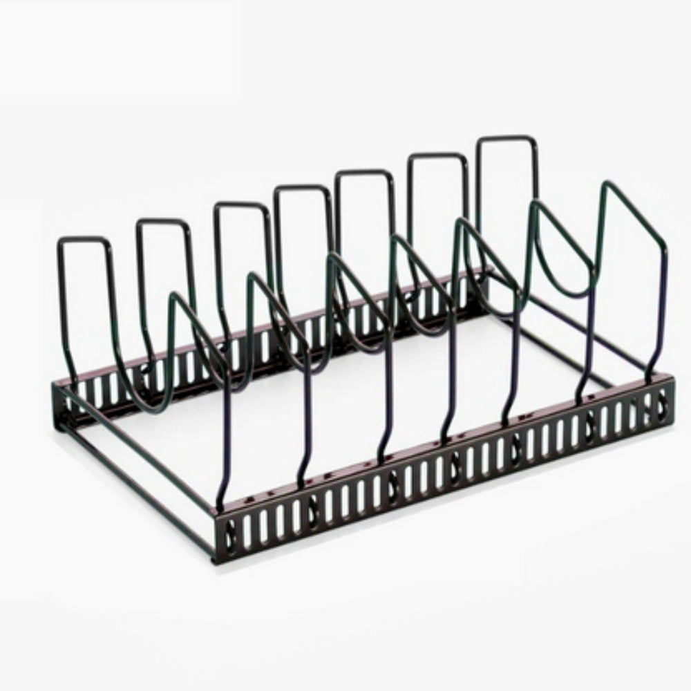 Iron Dish Pot Lid and Utensils Storage Rack