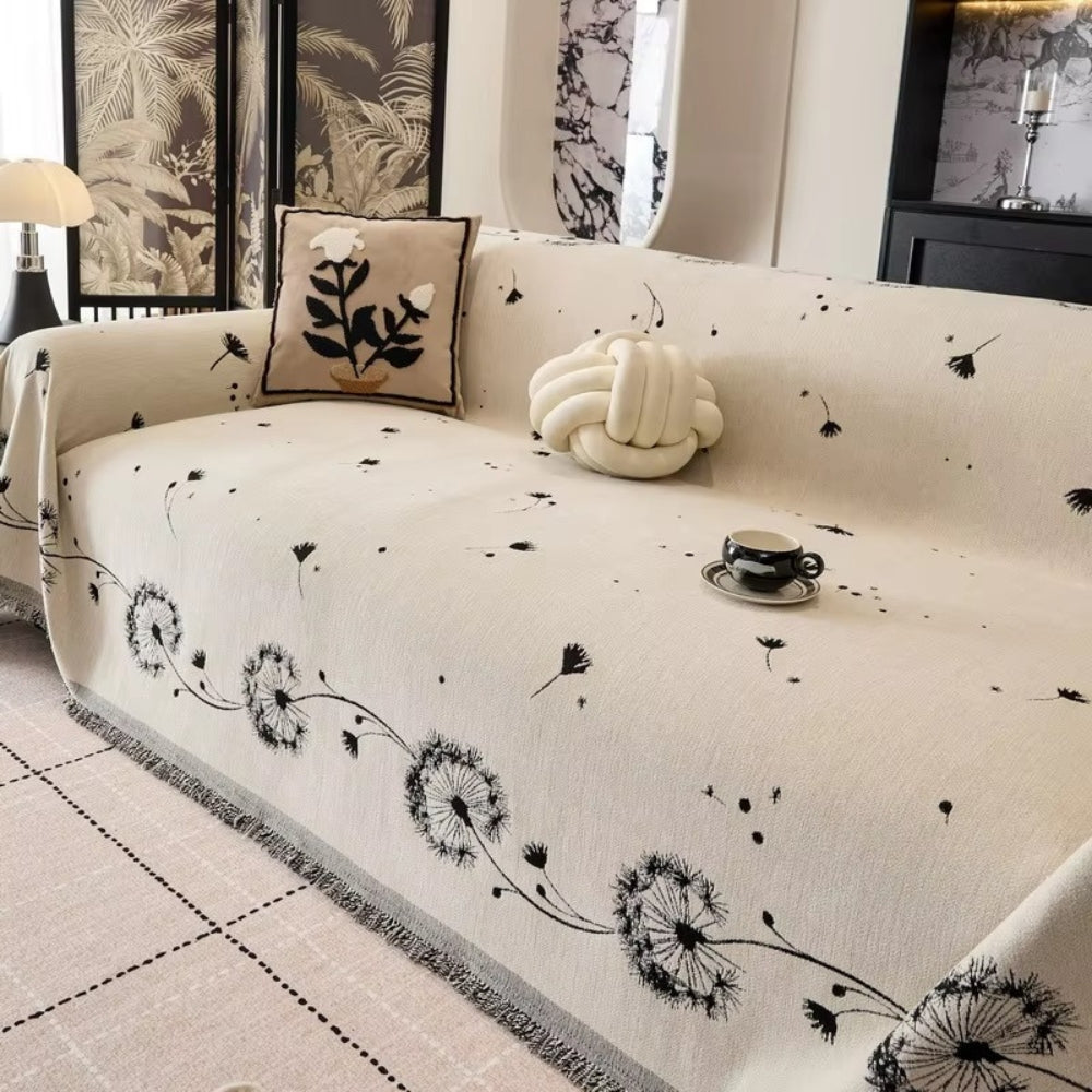 Japandi Dandelion Puff Sofa Cover