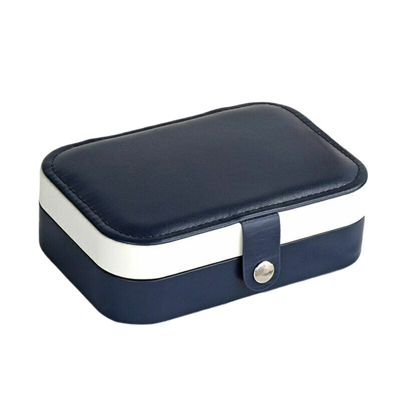 Jewelry Box for Women – Luxurious PU-Leather – Portable Travel Jewelry Organizer – Double-Layered Design