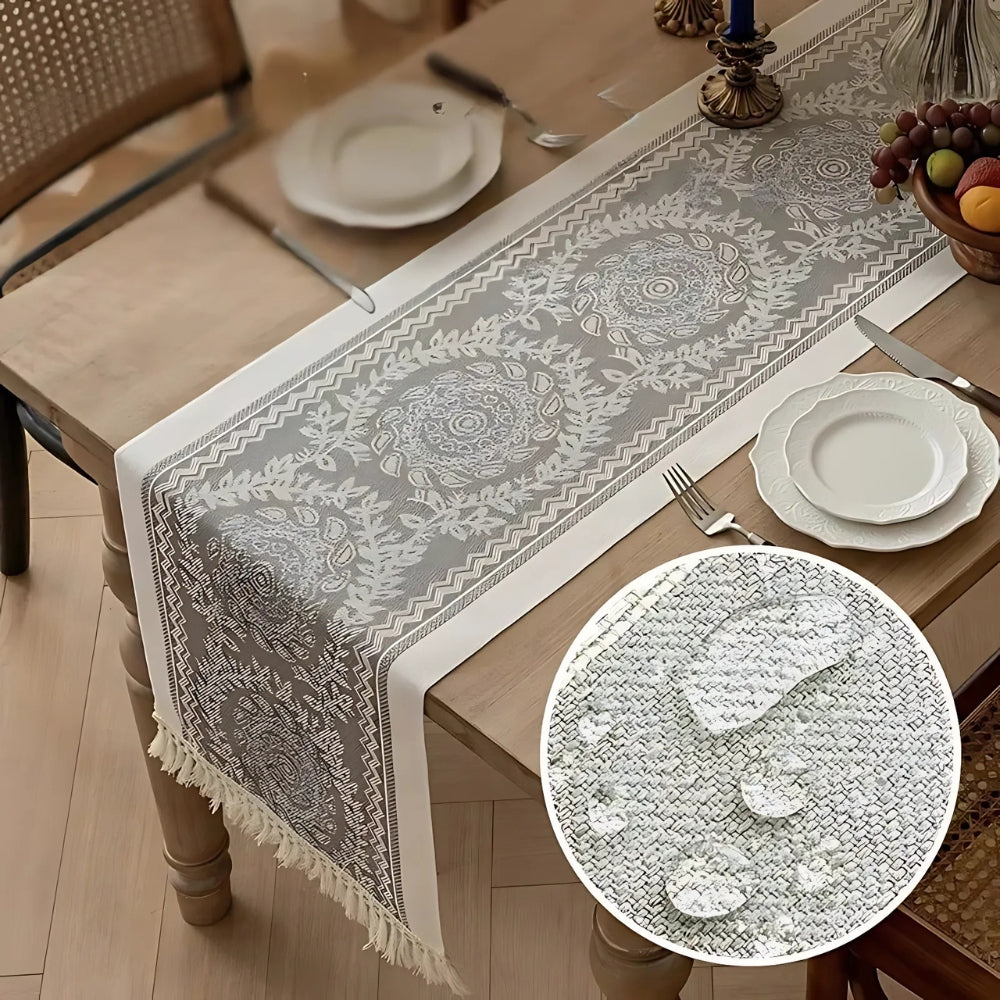 Leona Luxury Linen Table Runner