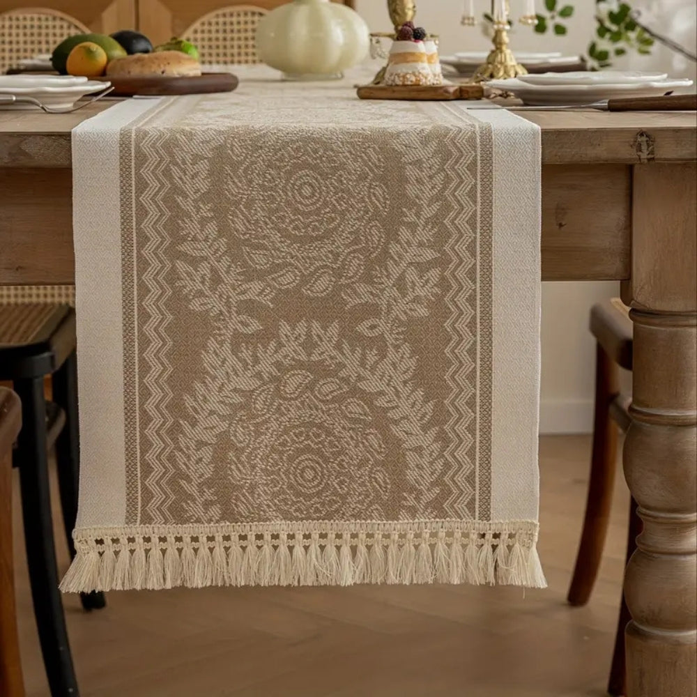 Leona Luxury Linen Table Runner