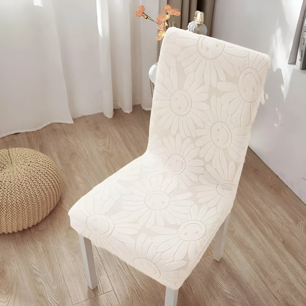 Fleur Smiley Flower Stretch Chair Cover