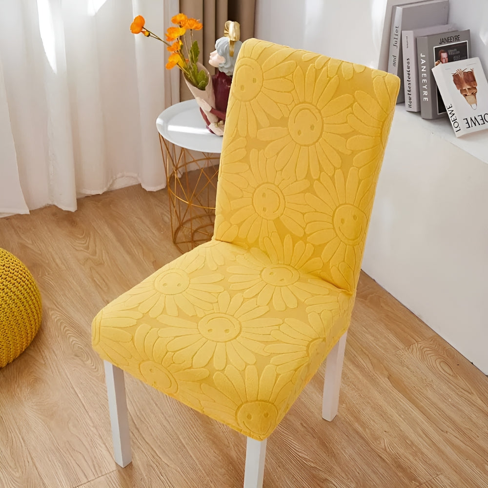 Fleur Smiley Flower Stretch Chair Cover
