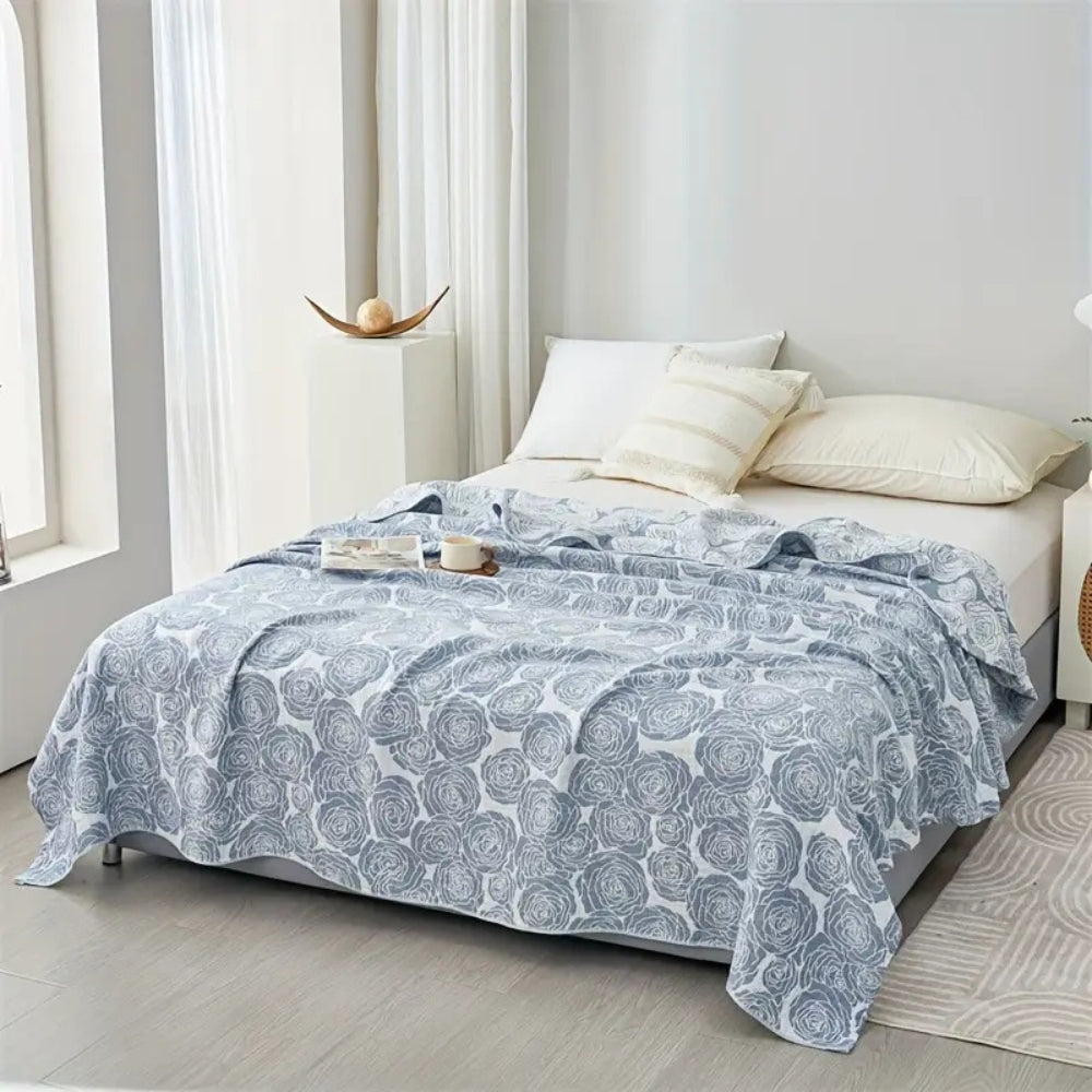 Lure Whisper Rose Cotton Blanket