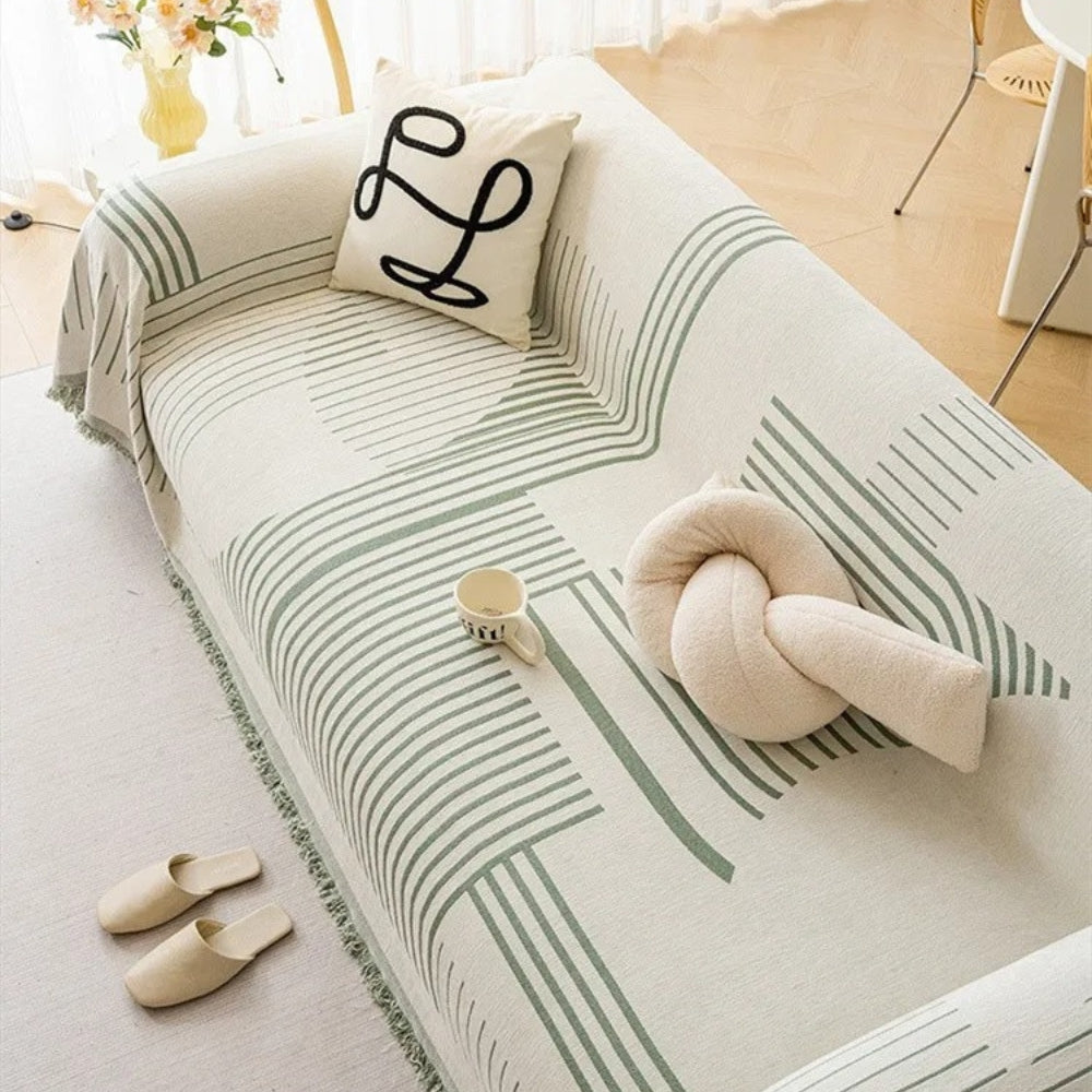 Luxurious Snowflake Chenille Sofa Cover