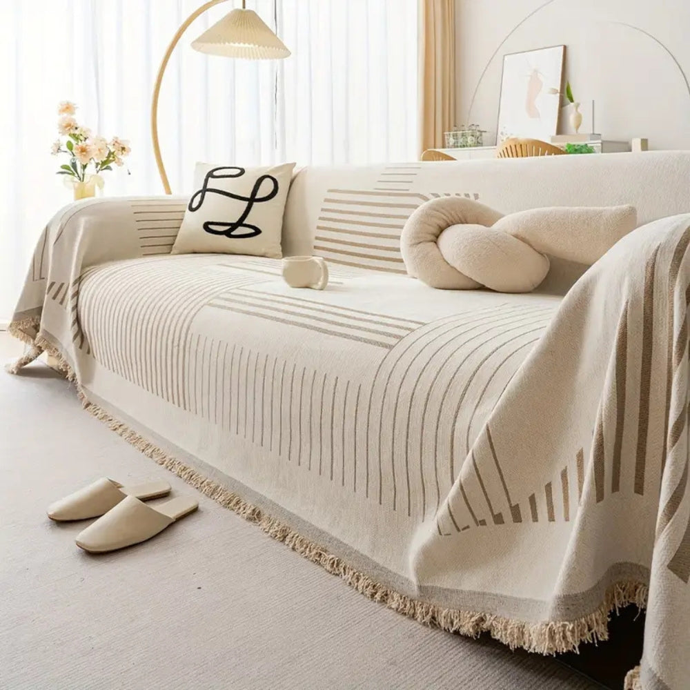 Luxurious Snowflake Chenille Sofa Cover