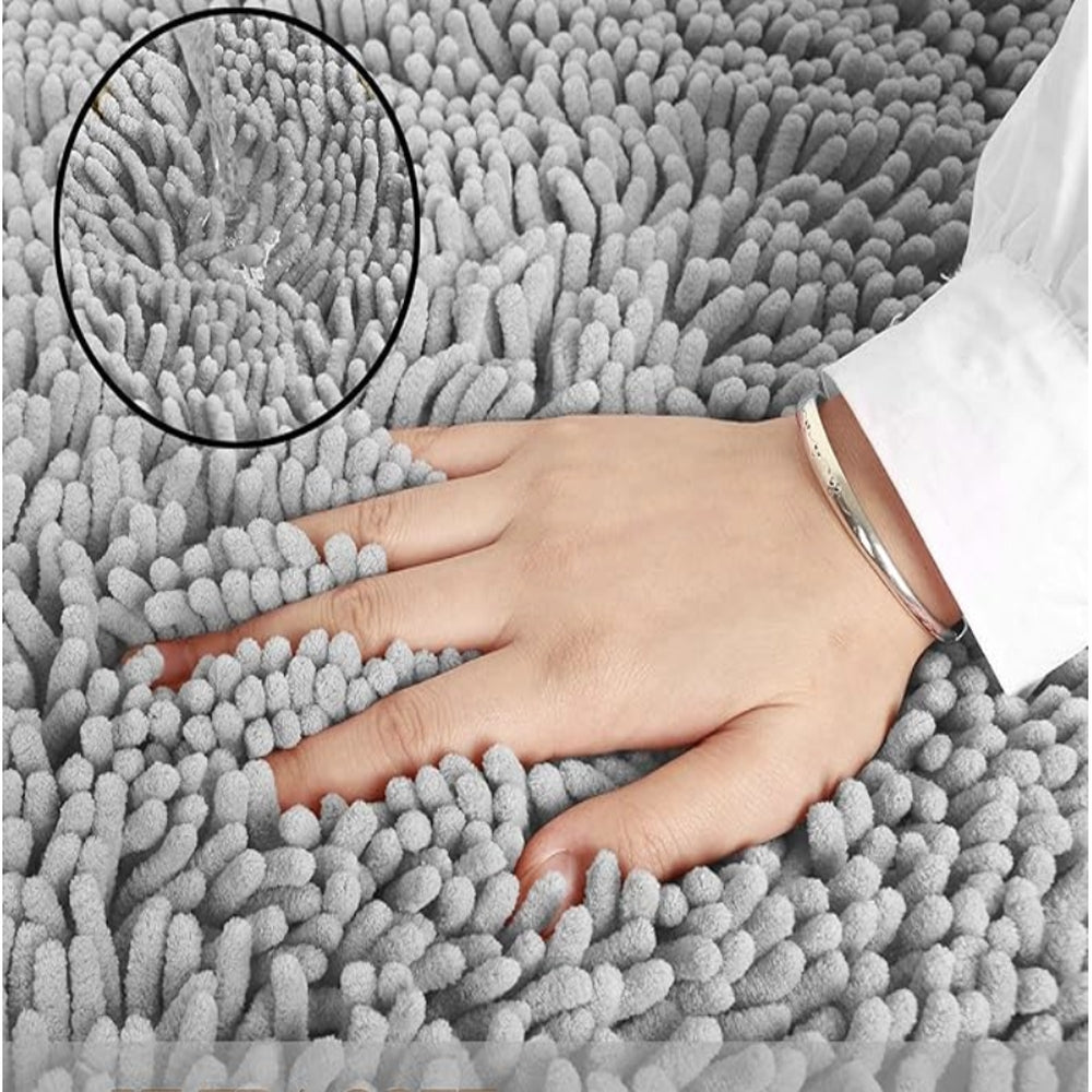 Mavi Soft Chenille Bath Mat