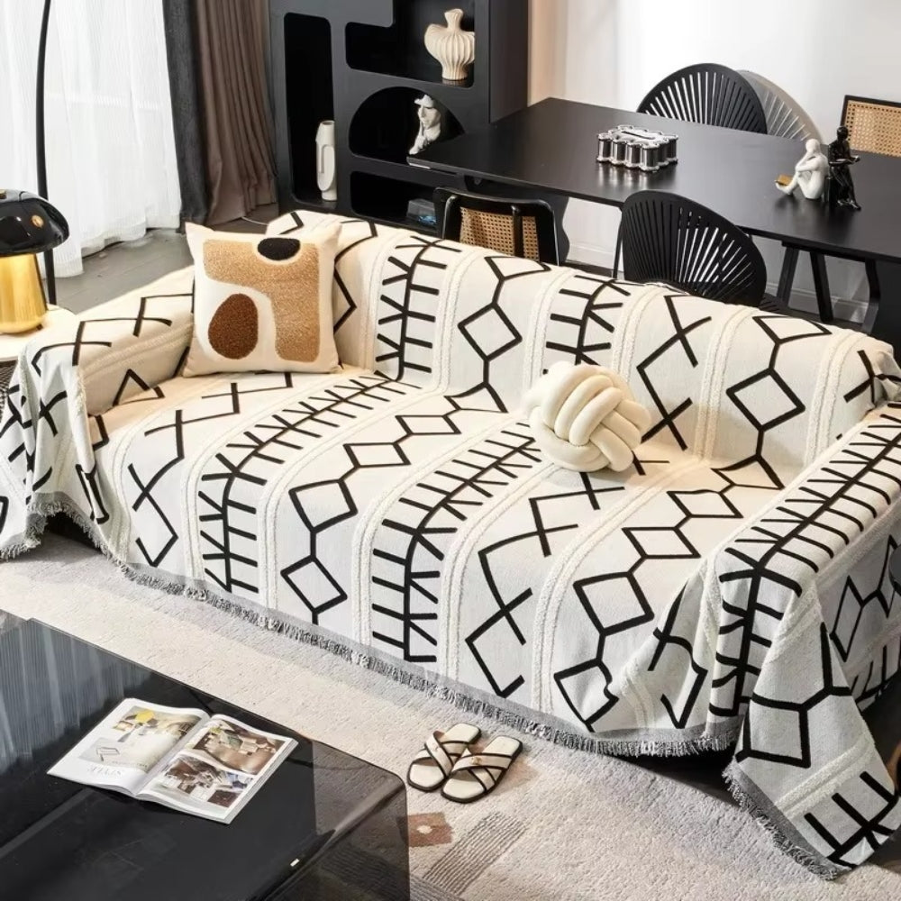 Maze Four-Season Chenille Sofa Cover