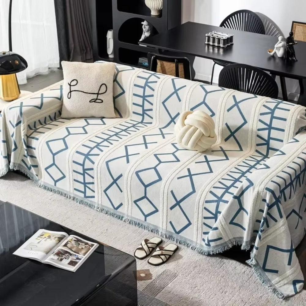 Maze Four-Season Chenille Sofa Cover