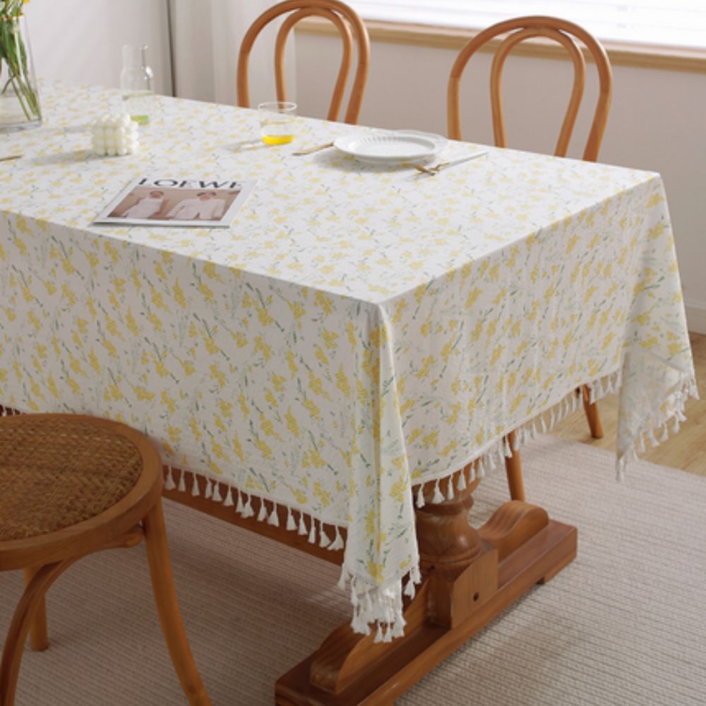 Meadow Bloom Tassel Table Cloth