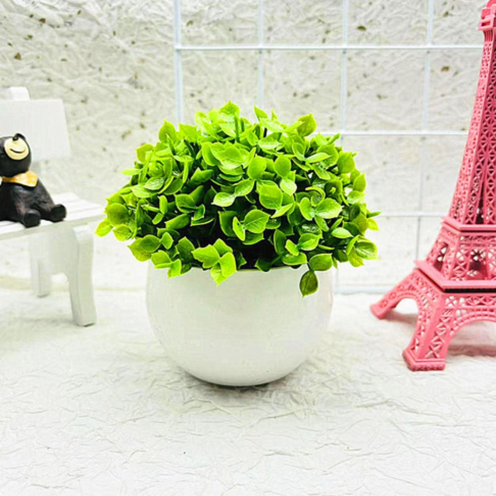Minimalist Artificial Boxwood Bonsai Pot Decor